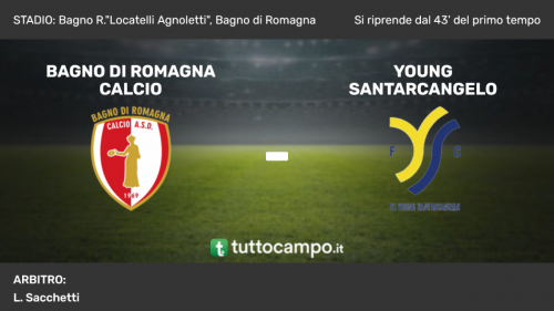 Bagno Di Romagna Calcio vs Young Santarcangelo, il tabellino
