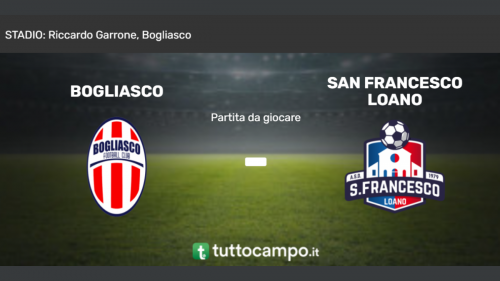 Coppa Italia Promozione. Varia l'orario d'inizio della finale tra Bogliasco e San Francesco Loano