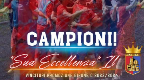 Promozione C. Festa grande, il Fiumicino SC26 e' in Eccellenza!