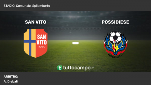 Play Off - San Vito vs Possidiese, cronaca e tabellino