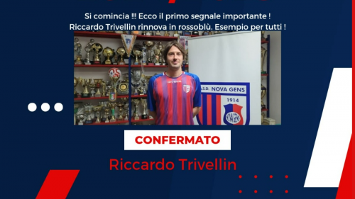 La Nova Gens potrà contare ancora sui gol di Riccardo Trivellin